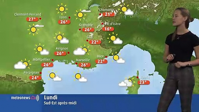 Votre météo du lundi 14 octobre : une soirée orageuse à prévoir dans le Sud de nos régions