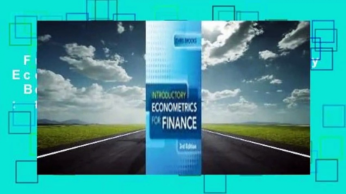 Full version  Introductory Econometrics for Finance  Best Sellers Rank : #5