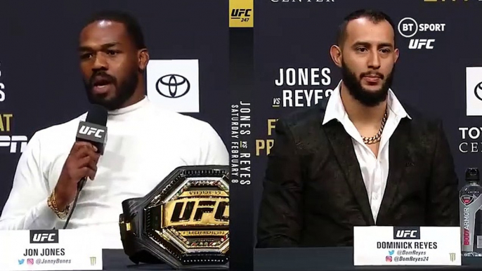 He tickles my pickle!- Jon Jones v Dominick Reyes UFC 247 press conference best bits