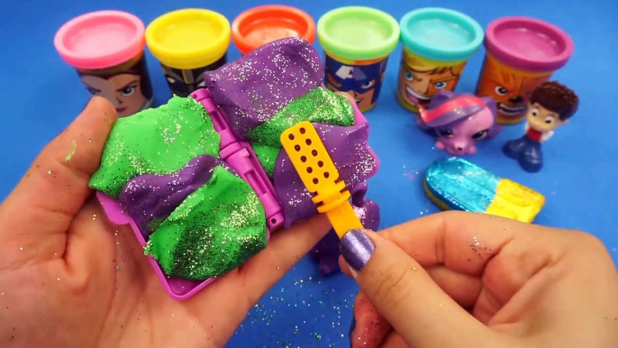 BEA Toy Kids - Learn Colors with Play Doh Ice Cream Glitter Balls PJ Masks Surprise Toys PAW Patrol Surprise Eggs