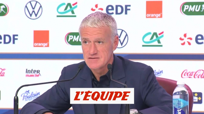 Deschamps «Giroud est là parce que j'ai confiance en lui» - Foot - Qualif. Euro - Bleus