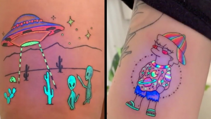 These Tattoos Are Glowing Up