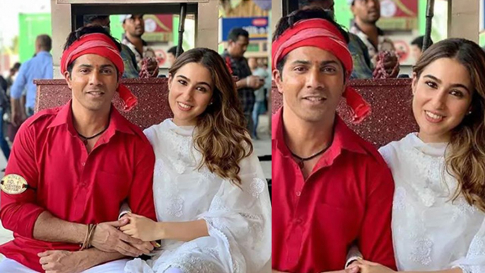 Sara Ali Khan shares a Cool photo with her Coolie Varun Dhawan; Check Out |FilmiBeat