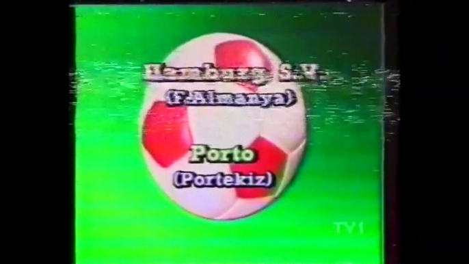 22.11.1989 - 1989-1990 UEFA Cup 3rd Round 1st Leg Hamburger SV 1-0 FC Porto (Turkish Commentator)