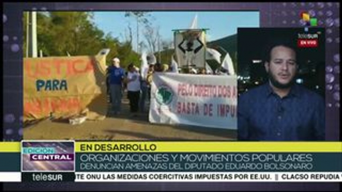 Masivas protestas en Brasil contra hijo del presidente Jair Bolsonaro