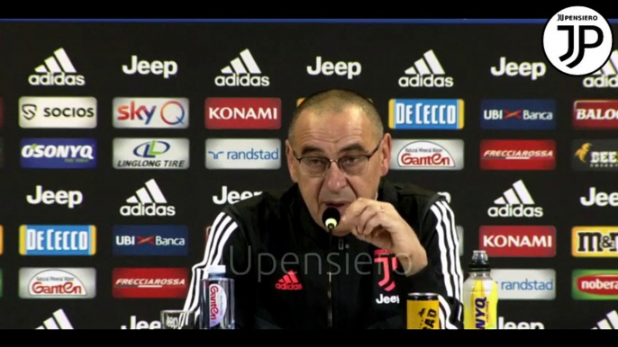 Conferenza stampa SARRI pre ATALANTA-JUVENTUS "Cristiano Ronaldo al 99% non ci sarà, sul chiarimento... Cuadrado acciaccato, Alex Sandro..." - 22.11.2019