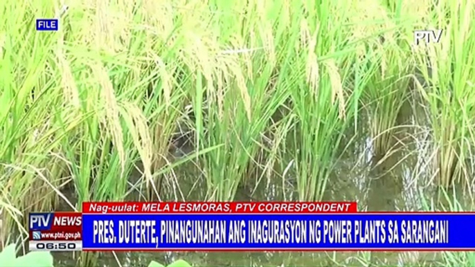 Pangulong #Duterte, pinangunahan ang inagurasyon ng power plants sa Sarangani