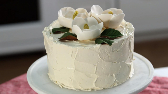 Magnolia Flower Cake Toppers