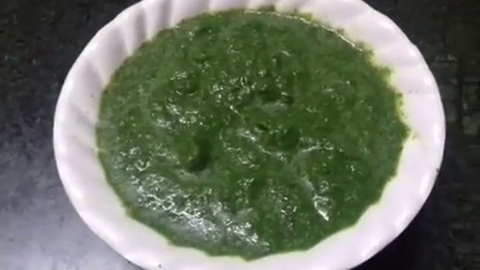 Green Chutney Recipe _ Coriander Mint Chutney _ Spicy Chutney For Chaat _ Dhania