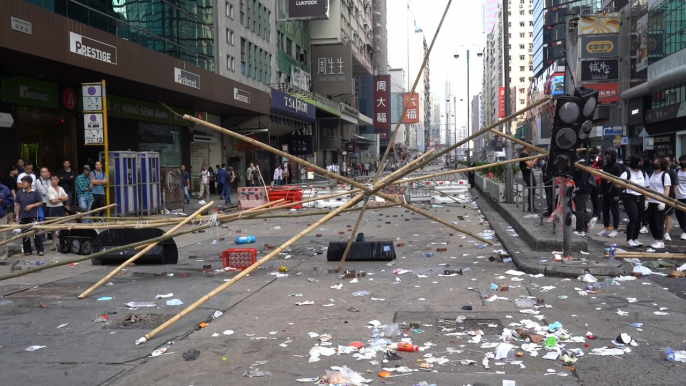 Hong Kong wakes up to fourth consecutive day of protest disorder and stand-offs