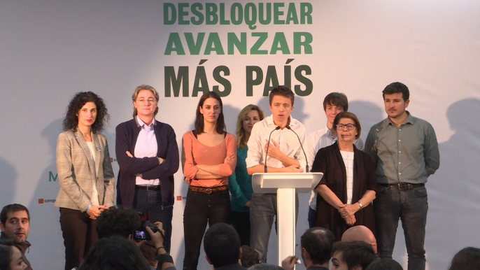 Errejón valora los resultados electorales de Más País