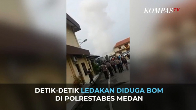 Detik-detik Ledakan Diduga Bom di Polrestabes Medan