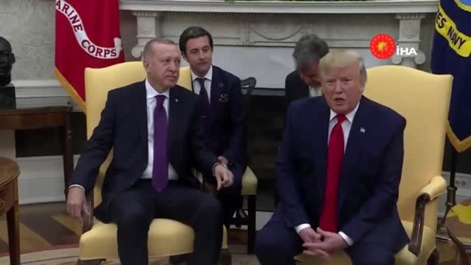 - Erdoğan-Trump görüşmesi başladı- Cumhurbaşkanı Recep Tayyip Erdoğan: - "Basın toplantısında...