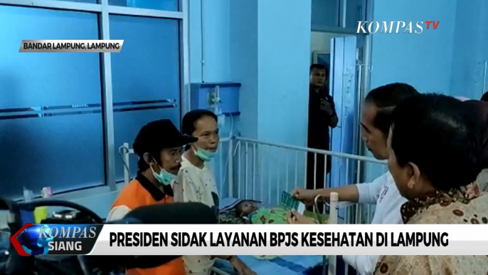 Presiden Joko Widodo Sidak Layanan BPJS Kesehatan di Lampung