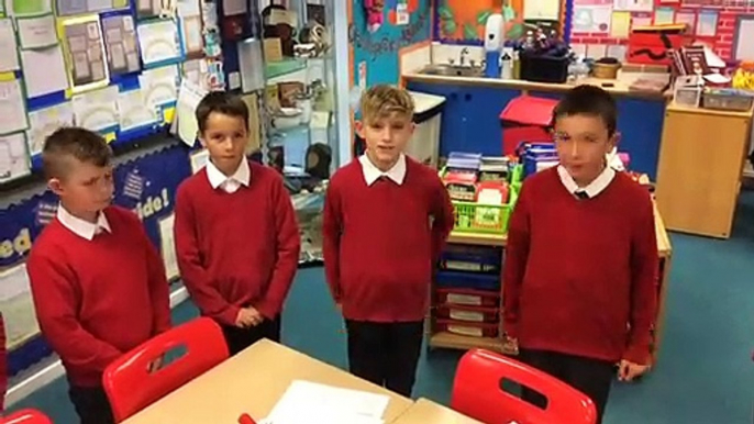 Farmilo Primary School pupils perform Mansfield poem.