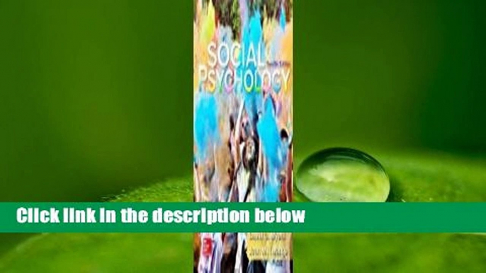 [Read] Social Psychology  For Online