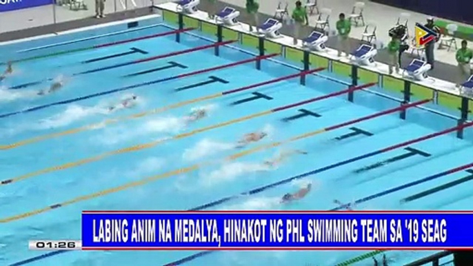 Labing anim na medalya, hinakot ng PHL swimming team sa '19 SEAG