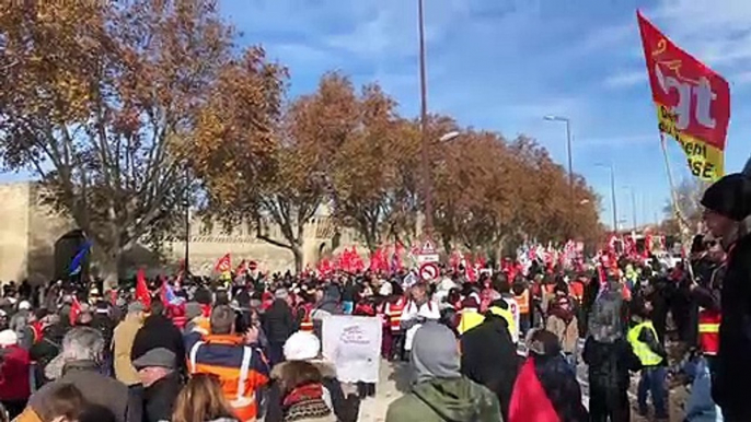 Manifestation contre la réforme des retraites à Avignon