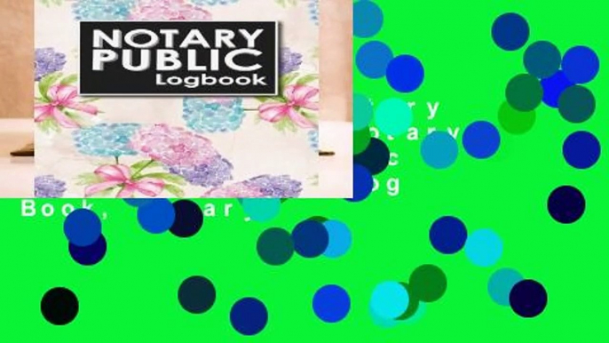 Full Version  Notary Public Logbook: Notary Book, Notary Public Journal, Notary Log Book, Notary