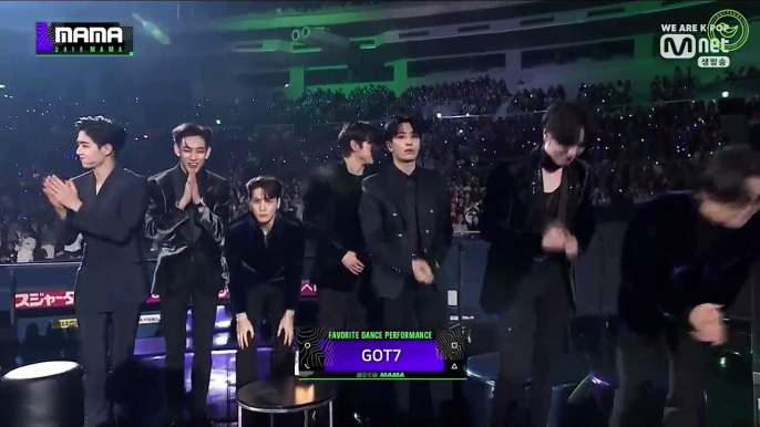 [Eng Sub] 191204 GOT7 - MAMA Favourite Dance Performance Award