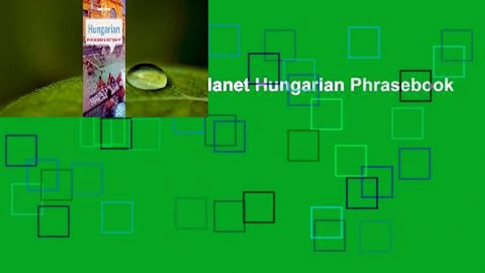 Full E-book  Lonely Planet Hungarian Phrasebook  Dictionary Complete