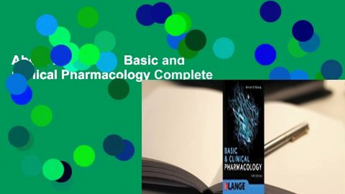 About For Books  Basic and Clinical Pharmacology Complete