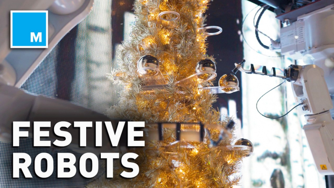 These festive robots decorate trees, play an orchestra, at Bloomingdale's flagship NY store — Strictly Robots