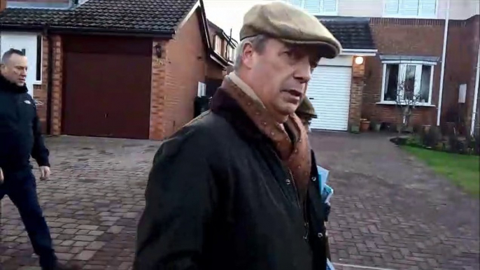 Brexit Party leader Nigel Farage back in Hartlepool ahead of General Election vote