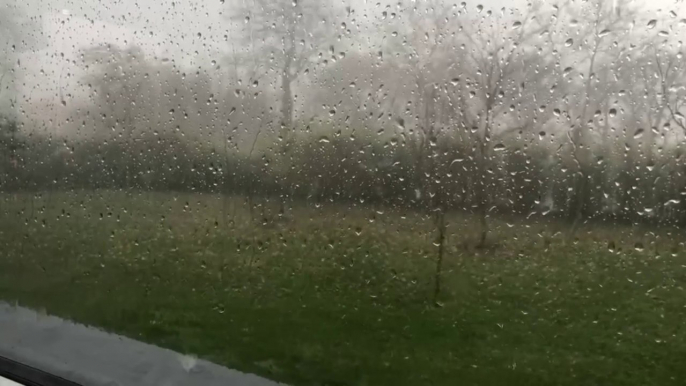 Illustration des fortes pluies et des vents violents qui touchent le Gers ce vendredi matin