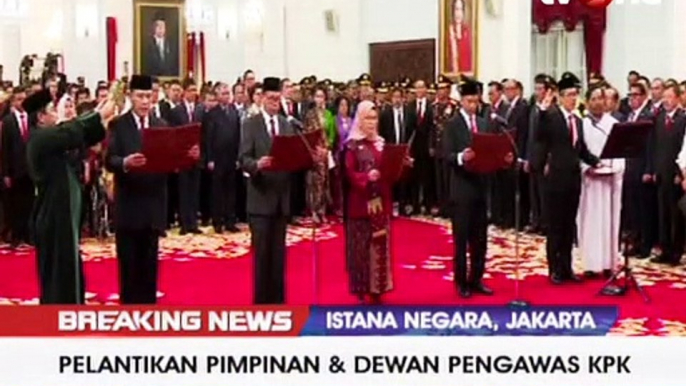 Presiden Jokowi Lantik Pimpinan dan Dewan Pengawas KPK