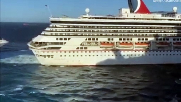 two Carnival cruise ships crash into each other in Mexico prompting an evacuation that left one person injured