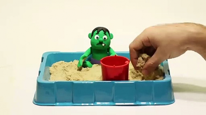 Baby Hulk Superhero Stop motion - Play Doh and Cartoons For Kids  Superhero Babies