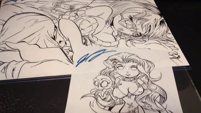 Signing some Sexy Original Artwork and bonuses