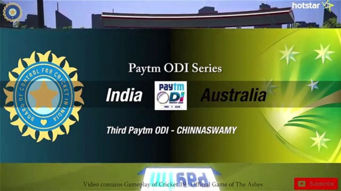 India vs Australia 3rd ODI  2020 Highlights Cricket 19 Gameplay