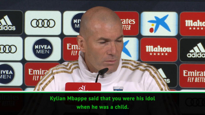 Zidane responds to being Mbappe's idol