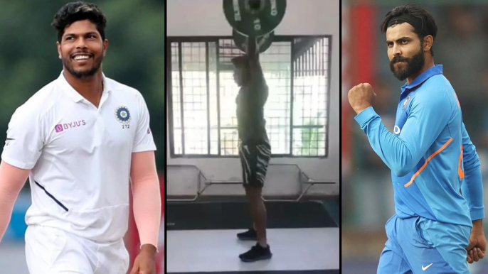 Ravindra Jadeja Trolls Umesh Yadav Over Weightlifting Video || Oneindia Telugu