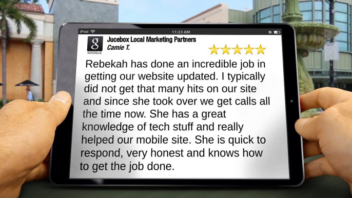 Jucebox Local Marketing Partners Roseville Outstanding5 Star Review by Camie Turnure