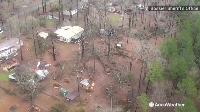 Intense winds ravage small town