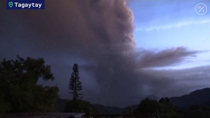 Taal Volcano Erupts, Dumping Ash and Steam on Residents Near Manila