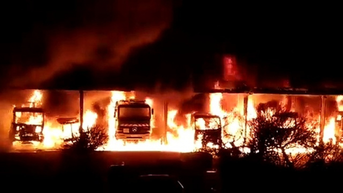 Seyssinet-Pariset : un garage d'Enedis et 11 véhicules détruits par un incendie suspect