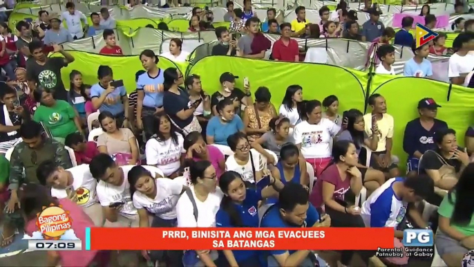 NEWS & VIEWS: PRRD, binisita ang mga evacuees sa Batangas