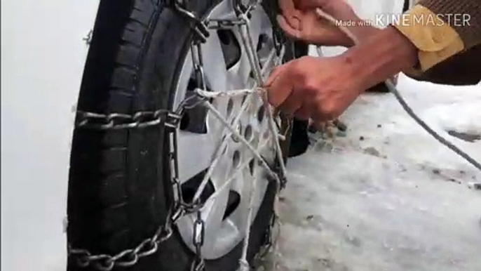 Drive your Car in ICE easily with the help of Chain