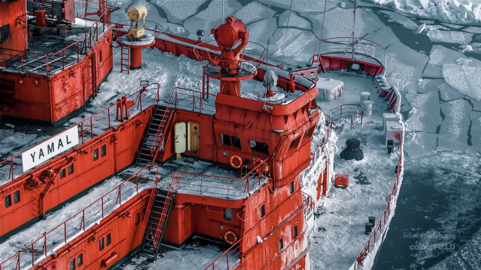 75 000 h.p. The Biggest Nuclear Icebreaker -- 75 000 л.с. Атомный Ледокол Ямал 2020 by musicians