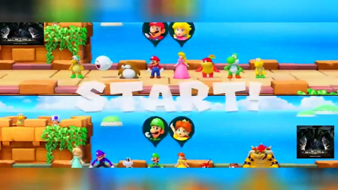 Super Mario Party - Minigames - Mario vs Luigi vs Peach vs Daisy