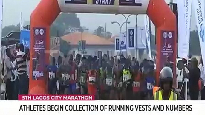 5th Lagos City Marathon: Athletes begin collection of of running vests, numbers