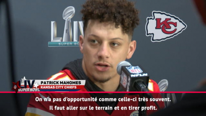 FOOTBALL AMÉRICAIN : Super Bowl LIV - Mahomes : "Un super groupe de joueurs"