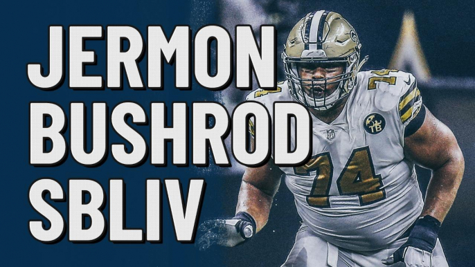 Jermon Bushrod at Super Bowl LIV