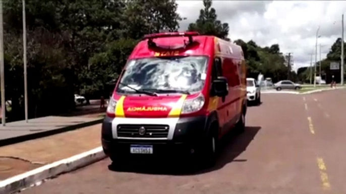 Menino de oito anos fratura o punho após sofrer queda, no Lago Municipal