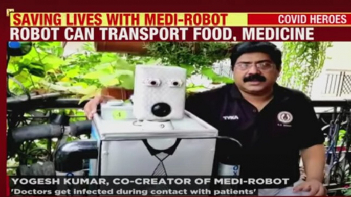 Covid heroes: Father-daughter duo saving lives with Medi-Robot