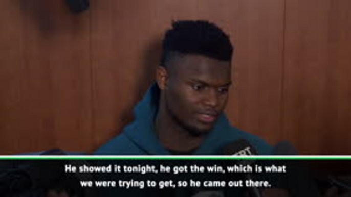He's an incredible player - Zion Williamson on LeBron